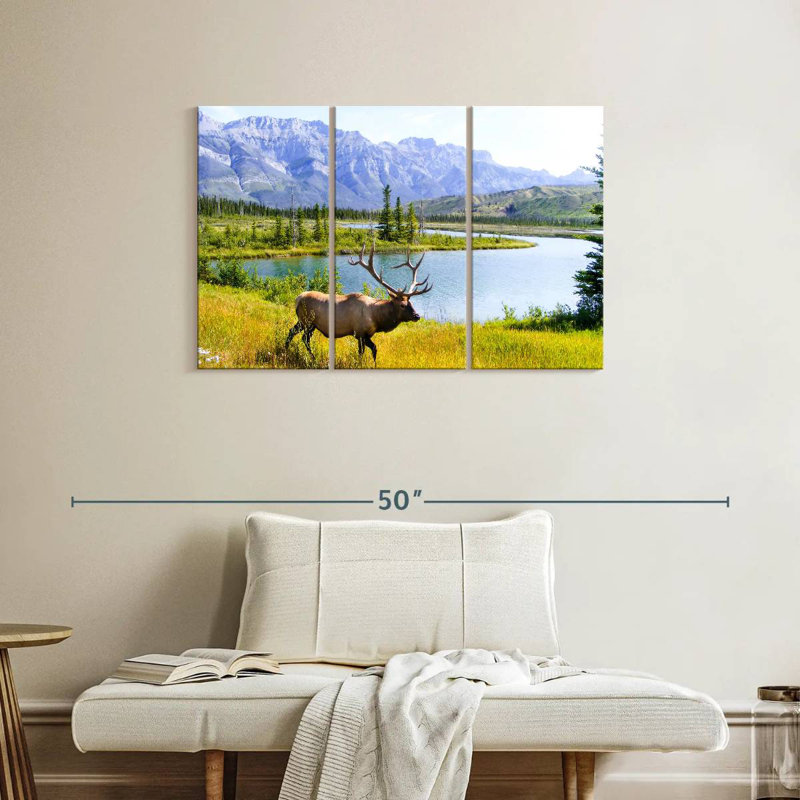 Brampt Elk Paradise, 24" H x 38" W