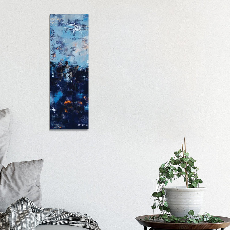 Keep Flying 1 Piece Wrapped Canvas Panoramic Painting, 30.48 cm H x 91.44 cm W x 1.91 cm D