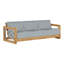 Malta 80" Wide Outdoor Teak Patio Sofa with Cushions-1903327388-1943511432-1903327252