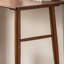 Bureau rectangulaire en bois massif brun noisette avec 1 tiroir-1821849865