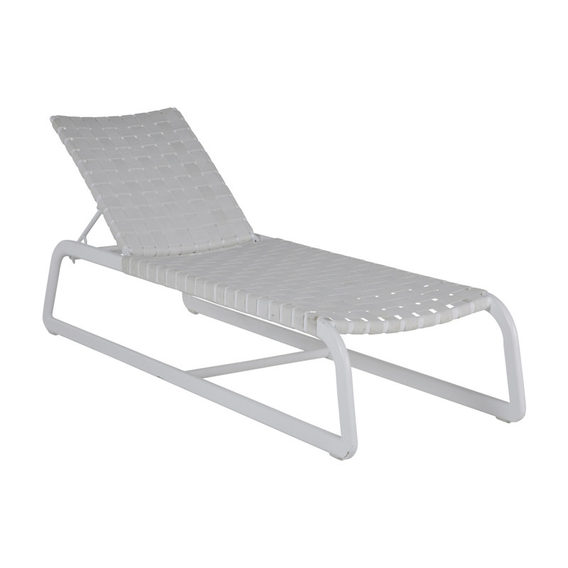 Catalina Chaise Lounge, Chalk/White