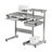 Complete Computer Workstation Desk, Grey