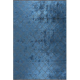 Rapture Geometric Flatweave/Machine Woven Acrylic/Cotton/Rayon Navy Blue Area Rug