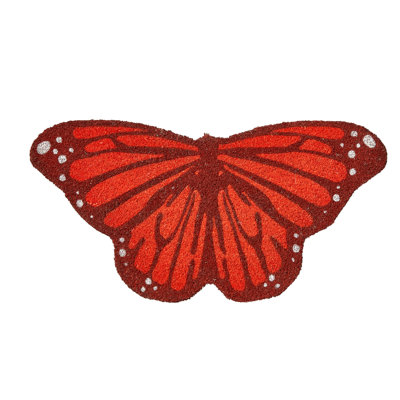 Butterfly Shaped Non-Slip Coir Mat