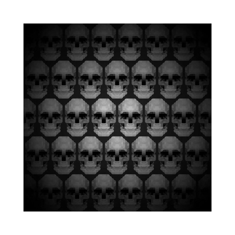 Modern Art- Pixilated Skulls by 5by5collective - Wrapped Canvas Gallery-Wrapped Canvas Giclée, 66.04cm H x 66.04cm W