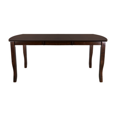 Dark Cherry Finish Dining Table, Mango Veneer With Separate Extension Leaf, 6 Option Finish, Room Essential