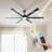 84 In. Ceiling Fan With Tri-cct 1350-lumen Led, 6 Aluminum Blades, Quiet Dc Motor, Remote And 3 Downrods-253532070