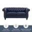 Causeuse Chesterfield à accoudoirs roulés 62 po Oma-48903849