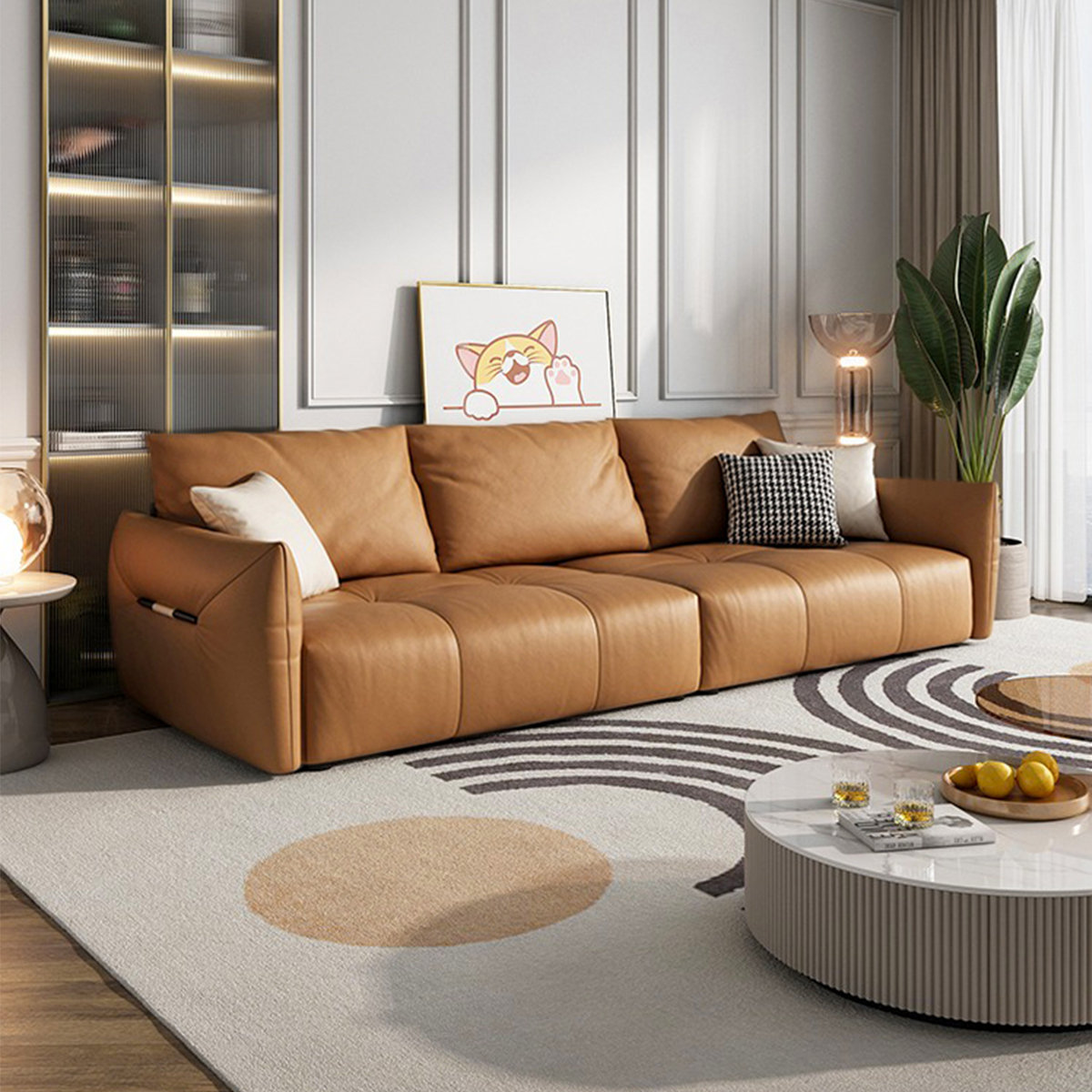 Round on sale modular sofa