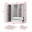Garde-robe d'angle en forme de L
