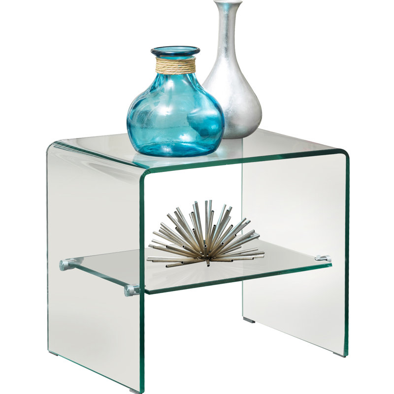 Table de bout en verre