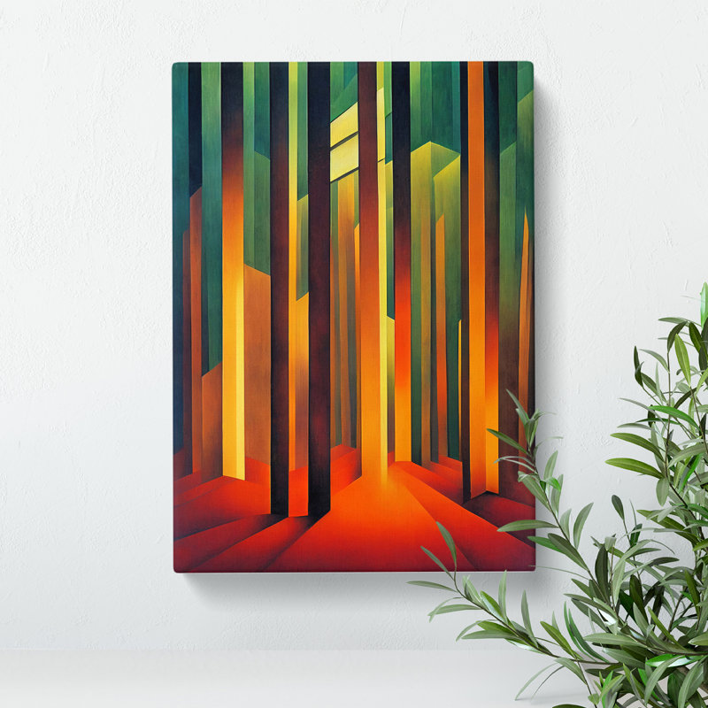 Modern Forest No.5 Abstract - Wrapped Canvas, 50cm H x 35cm W x 3cm D
