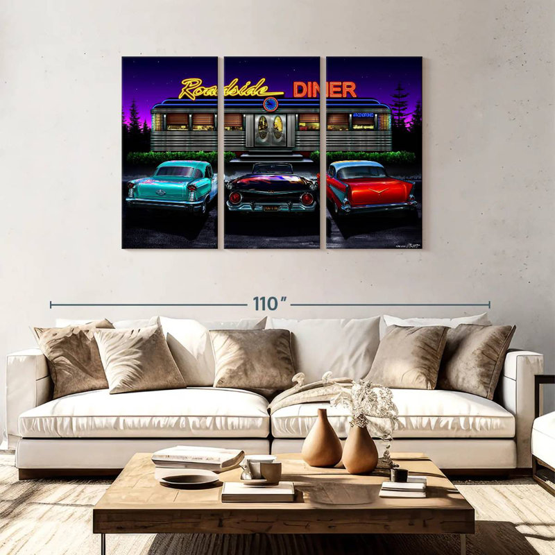 Mehar Roadside Diner, 48" H x 74" W