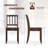 Costway Wood Dining Chair Set Of 2 With Rubber Wood Legs Curved Backrest For Kitchen-976471957