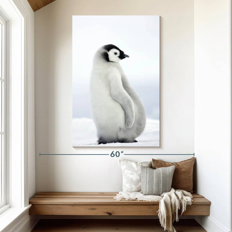 Adorable bébé pingouin Brampt, H 51 po x l 34 po