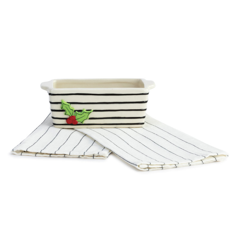 DEMDACO 7'' x 2.5'' Stoneware Mini Loaf Pan