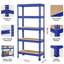 70cm W Manufactured Wood Height -Adjustable Shelving Unit-250100591-224557336