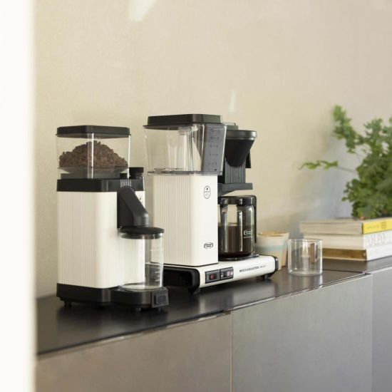 Moccamaster Electric Burr Coffee Grinder, Matt White