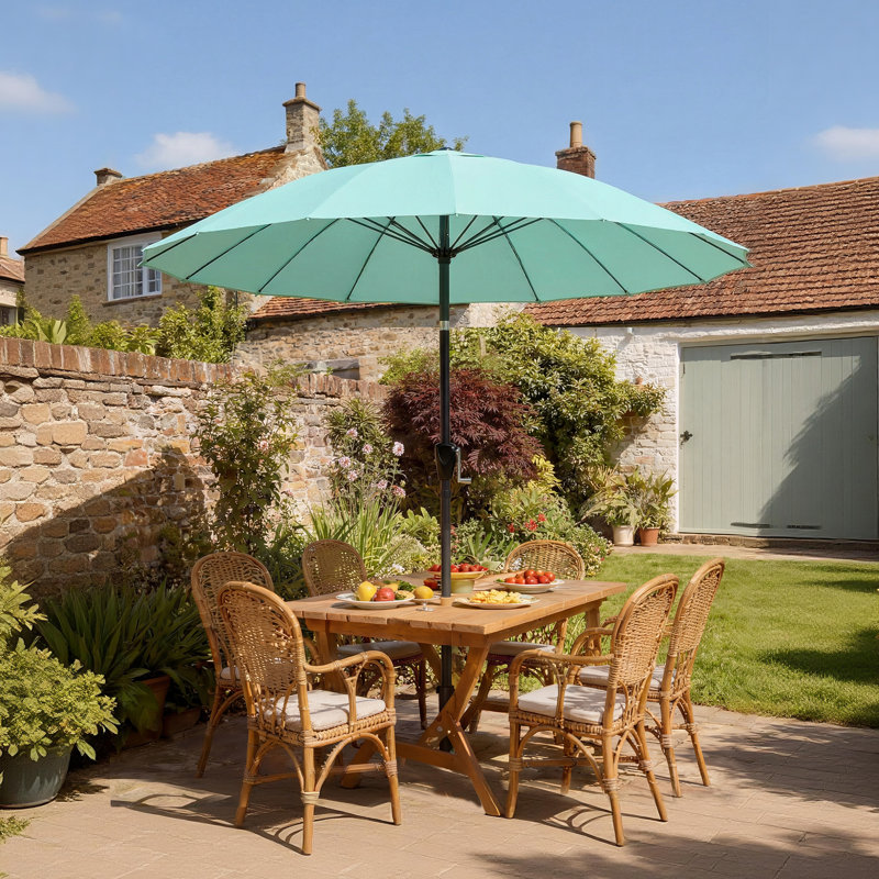 203cm Market Parasol, Teal