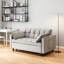 Futon causeuse 3-en-1 moderne en velours - Lit gigogne avec dossier inclinable, coussins et poches