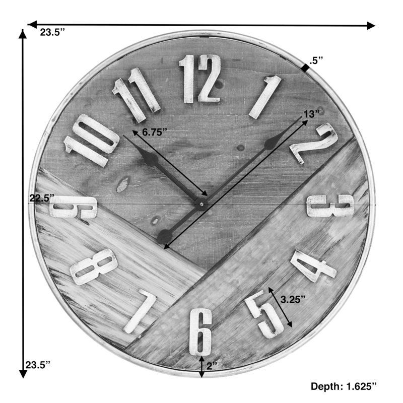 Colman Metal Wall Clock