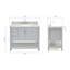 Magnolia Bath Vanity Rectangular Basin S043SCWRV-839572200-823497162
