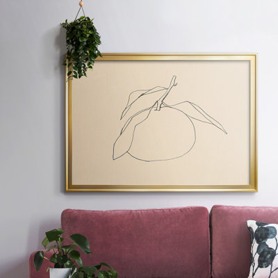 «Lamoth Citrus Contour I», reproduction d'art sur toile