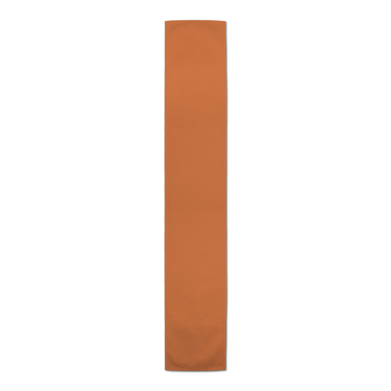 Costantina Rectangle Polyester Table Runner, 16" D x 72" L, Orange