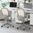 Mid Back Mesh Office Chair with Flip-Up Arms, Ergonomic Task Chair for Home Office-1516532336