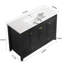 Meuble-lavabo 48 po avec lavabo en céramique-123354334