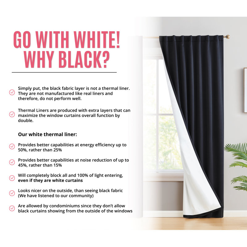 Arbas Curtain Pair, Black, 42" W x 84" L