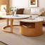 Table basse ronde gigogne avec tiroir
