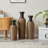 Hand-Woven PVC Rattan Vases Set of 3