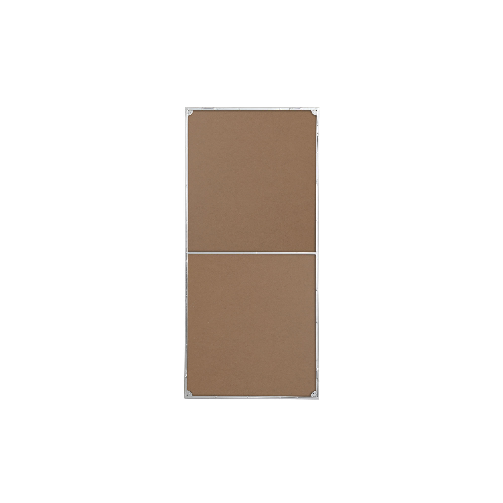 Sabine Metal Rectangle Wall Mirror, Silver, 60" x 30"