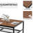 Outdoor Hdpe+metal Frame Patio Dining Set For 4-6, Outside Patio Picnic Table With Benches