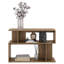 Table d'appoint multifonctionnelle à 2 étagères, design ouvert en chêne naturel, convient aux salons et aux bureaux, panneaux de particules, dimensions : 66,3 cm (H) x 95 cm (L) x 25 cm (P), étagères intégrées, hauteur sous plafond : 66,3 cm.