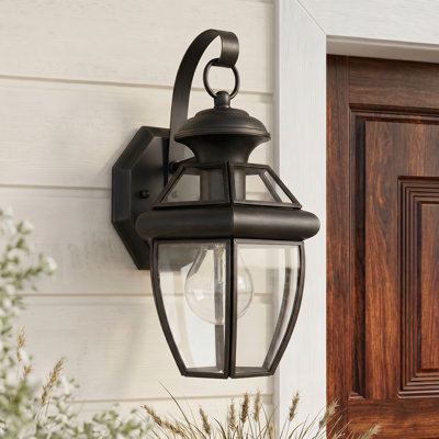 Newbury 1-Light Medici Bronze Outdoor Wall Lantern