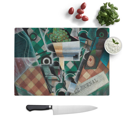 Checked Tablecloth by Juan Gris Chopping Board