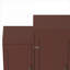 Lit escamotable pliable en bois de couleur brun avec rangement pour garde-robe pour chambres d'amis et petites chambres-845342159