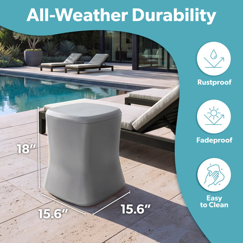 Glacière pour table d'appoint 2 en 1 Coast Coast, Gris