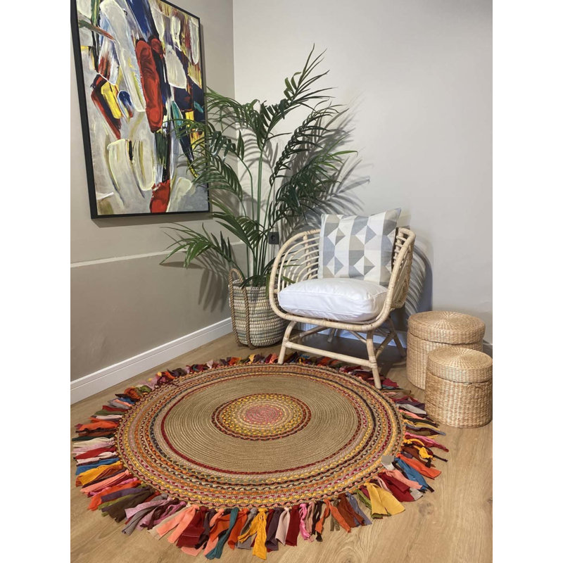 Tapis rond rond Olalla, Rond 3 pi 11 po