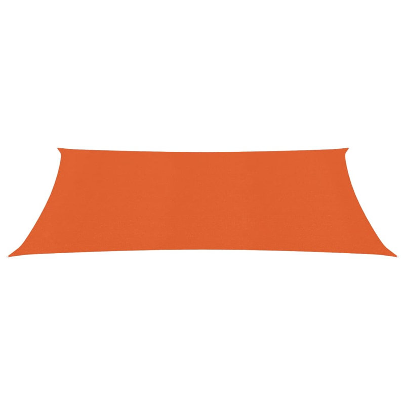 Dakota Fields 500cm W x 200cm D Plastic Cover Retractable Freestanding Awning, Orange