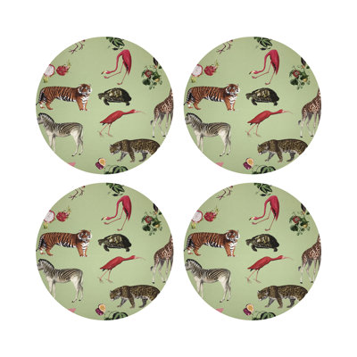 Exotix Vegan Leather Round Placemats