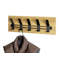 Poquito Solid Wood And Metal Wall 5 - Hook Wall Mounted Coat Rack