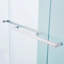 Porte de douche à double glissade pour baignoire l 56 à 60 po x H 60 po, cadre en alliage d'aluminium chromé, verre trempé clair de 6 mm d'épaisseur (6 mm).