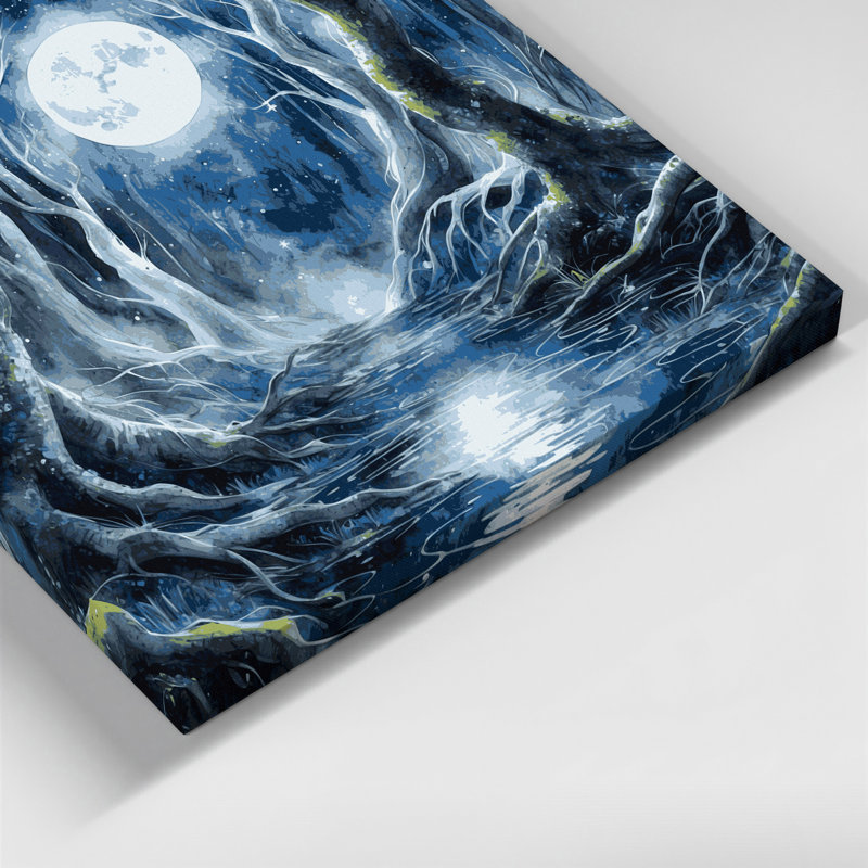 Art mural sur toile Sci Fi Enchanted Forest, H 11 po x l 14 po