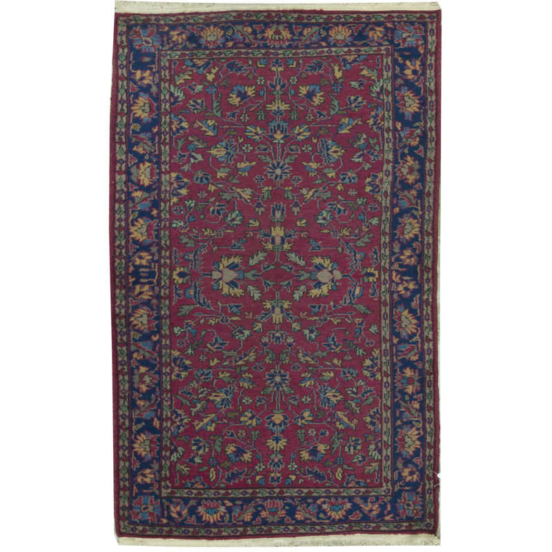 Tapis rouge noué à la main de haute qualité