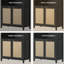 Bibliothèque 84,25 po H Rattan-2062477692