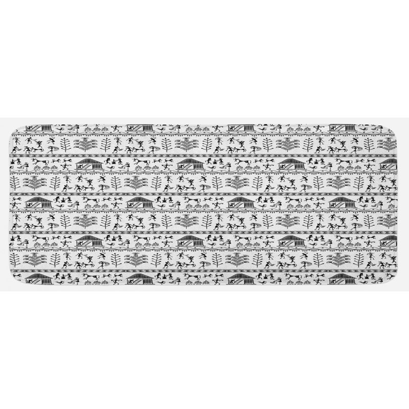 Tapis de cuisine tribal