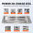Rectangle Stainless Steel Fire Pit Accessory-91135447